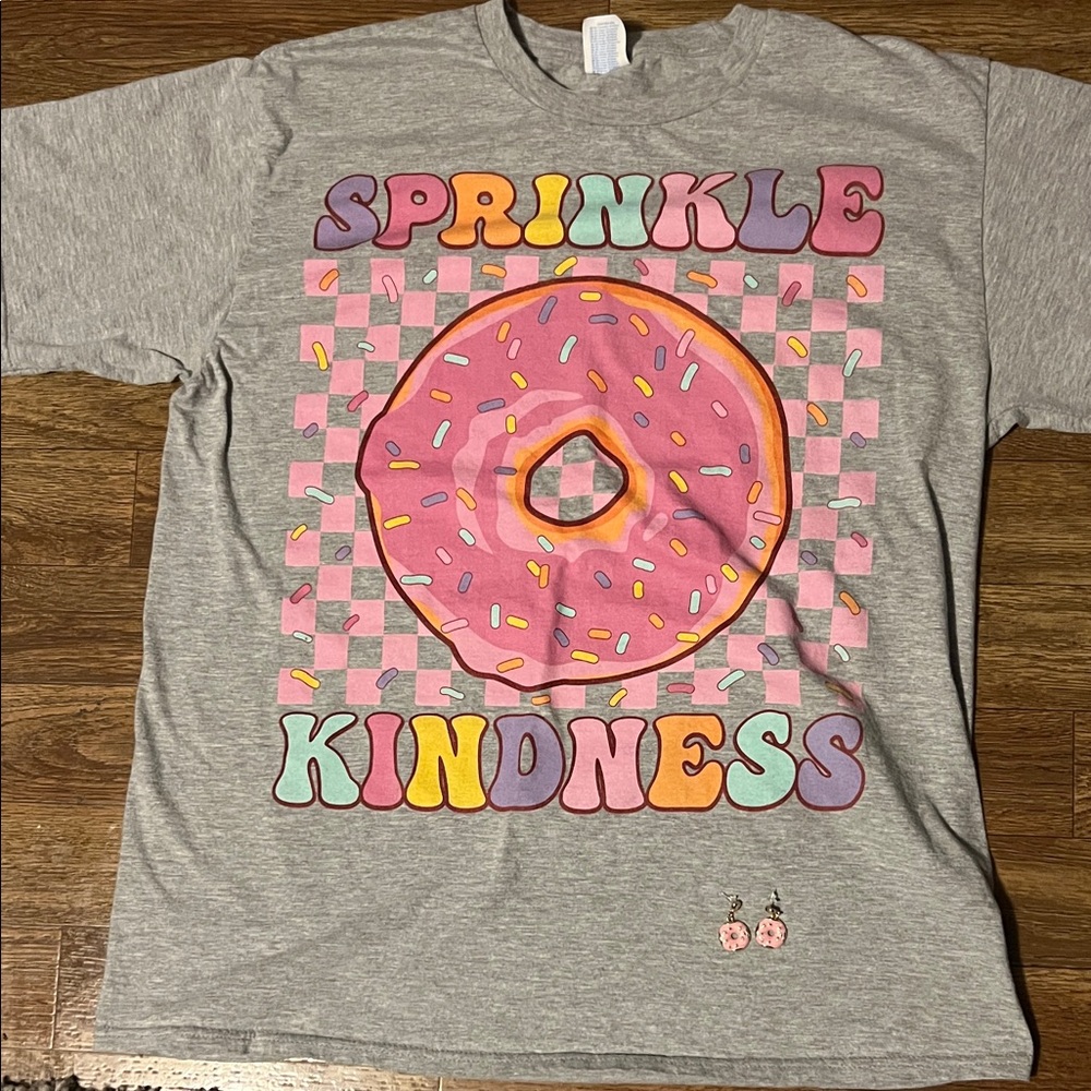 Gray Sprinkle Kindness Kids T-Shirt